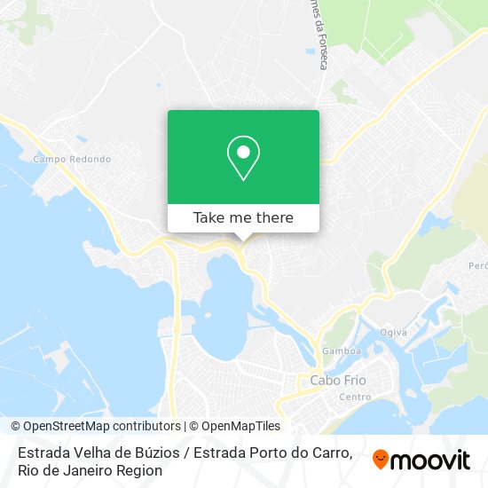Mapa Estrada Velha de Búzios / Estrada Porto do Carro
