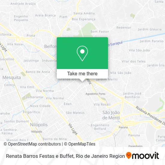 Renata Barros Festas e Buffet map