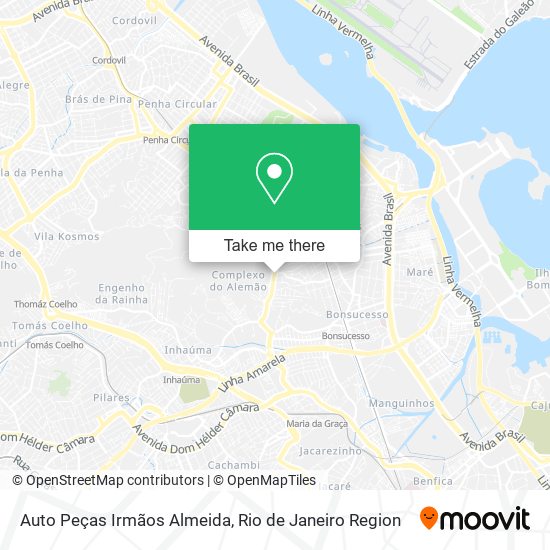 Mapa Auto Peças Irmãos Almeida