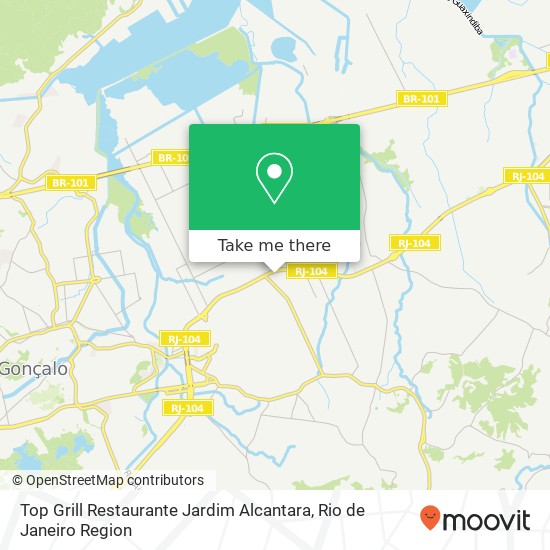 Top Grill Restaurante Jardim Alcantara map