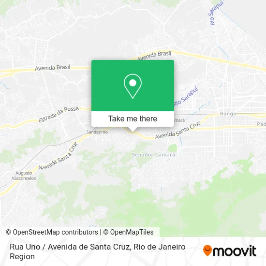 Rua Uno / Avenida de Santa Cruz map