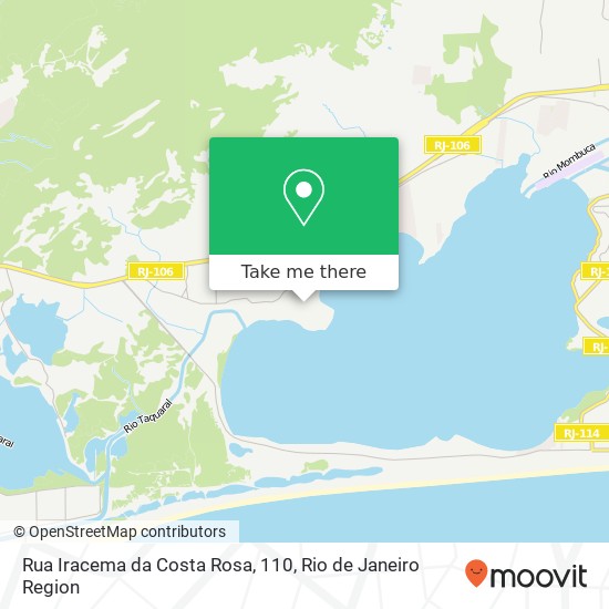 Mapa Rua Iracema da Costa Rosa, 110