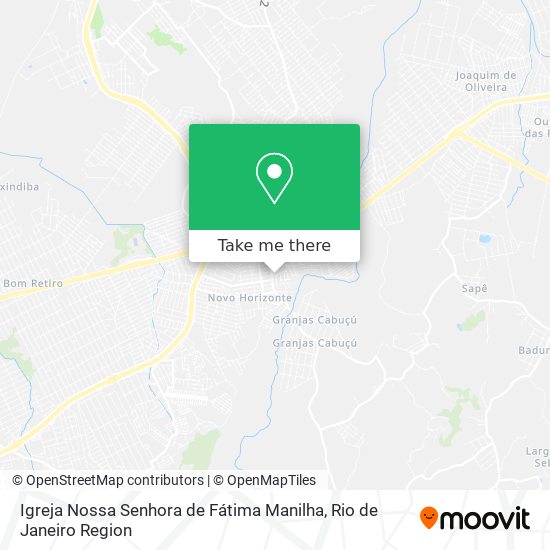 Igreja Nossa Senhora de Fátima Manilha map