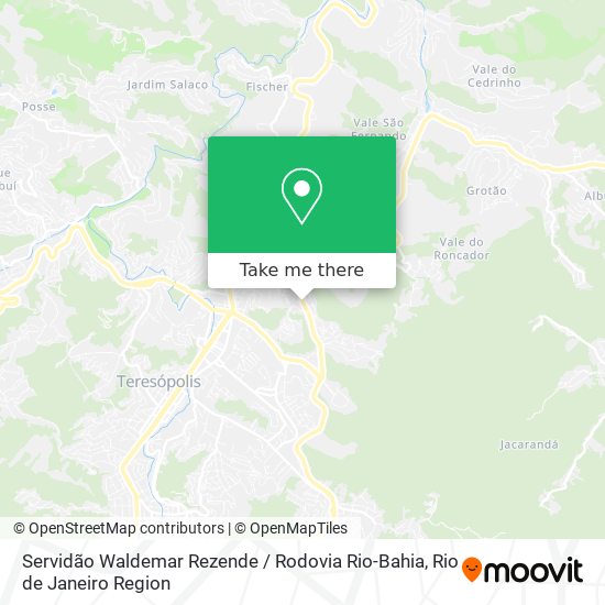 Servidão Waldemar Rezende / Rodovia Rio-Bahia map