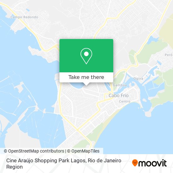 Mapa Cine Araújo Shopping Park Lagos