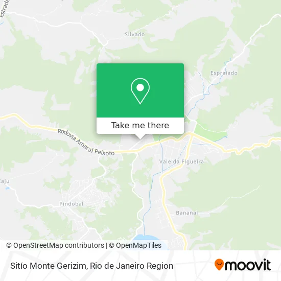 Sitío Monte Gerizim map