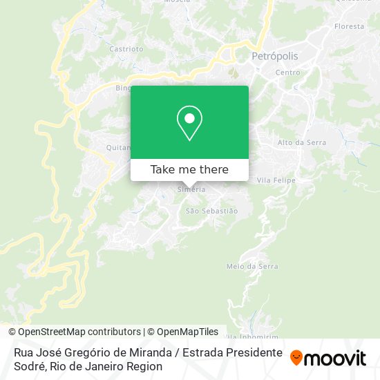 Rua José Gregório de Miranda / Estrada Presidente Sodré map