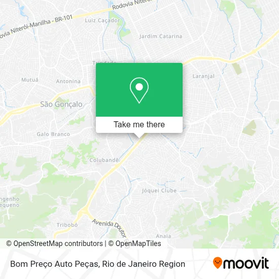 Bom Preço Auto Peças map