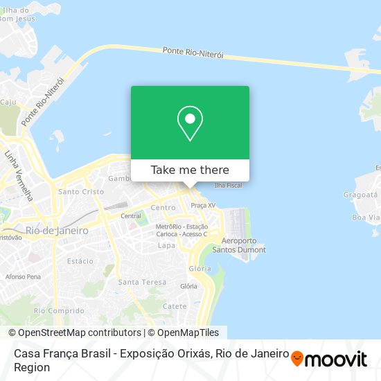 Casa França Brasil - Exposição Orixás map