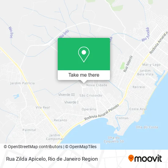 Rua Zilda Apicelo map