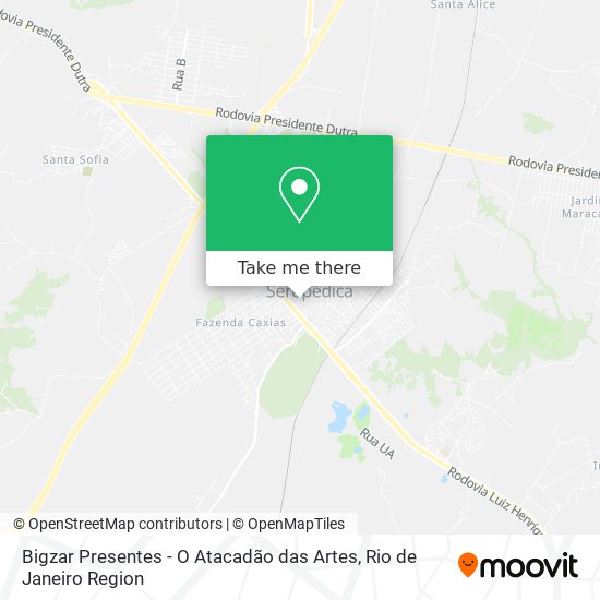 Mapa Bigzar Presentes - O Atacadão das Artes