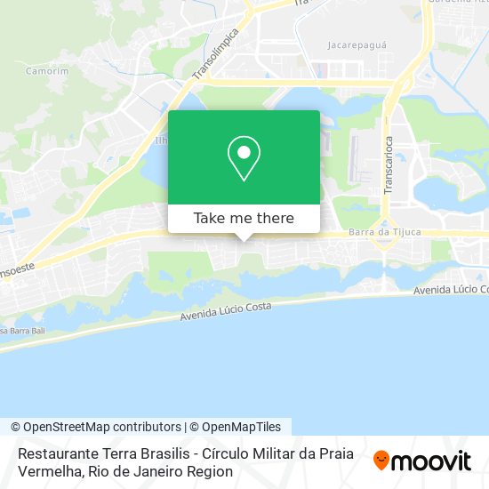 Restaurante Terra Brasilis - Círculo Militar da Praia Vermelha map