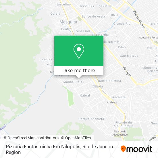 Mapa Pizzaria Fantasminha Em Nilopolis