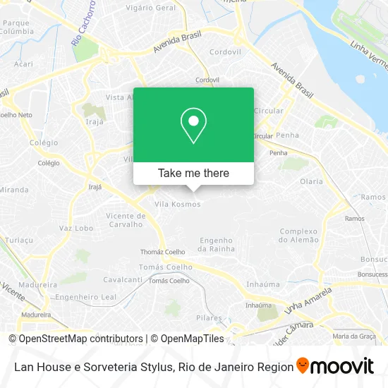Lan House e Sorveteria Stylus map