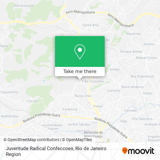 Juventude Radical Confeccoes map