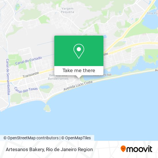 Artesanos Bakery map