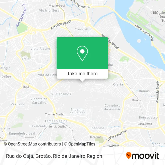 Rua do Cajá, Grotão map
