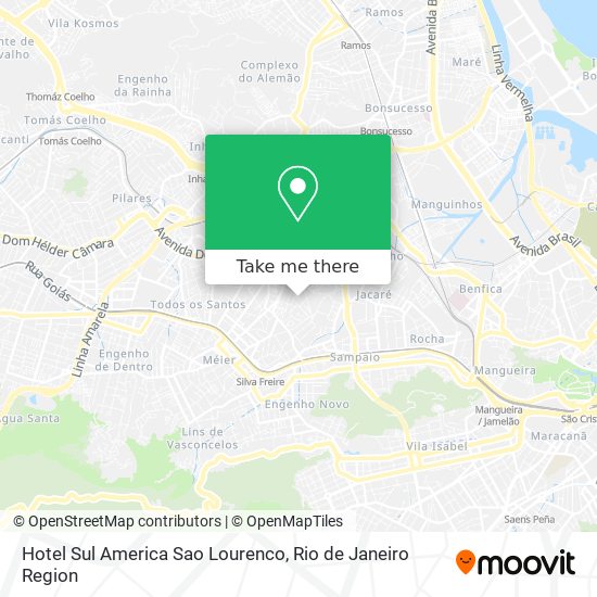 Hotel Sul America Sao Lourenco map