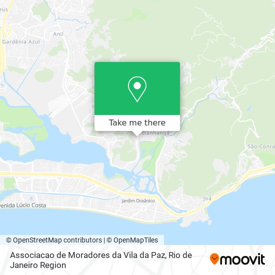 Mapa Associacao de Moradores da Vila da Paz