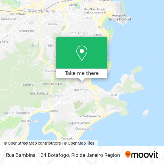 Mapa Rua Bambina, 124 Botafogo