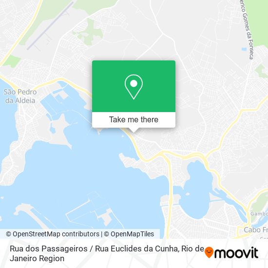 Mapa Rua dos Passageiros / Rua Euclides da Cunha