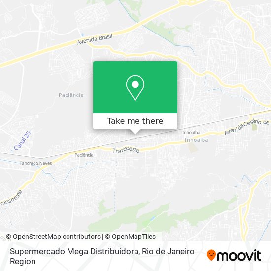 Mapa Supermercado Mega Distribuidora