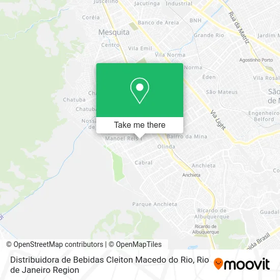 Distribuidora de Bebidas Cleiton Macedo do Rio map