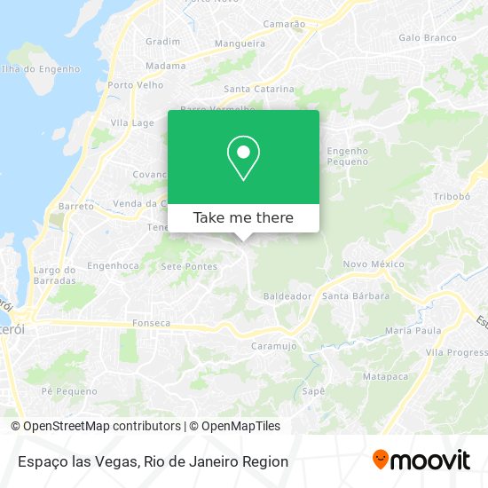 Espaço las Vegas map
