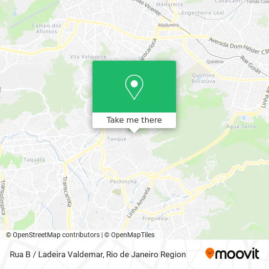 Rua B / Ladeira Valdemar map