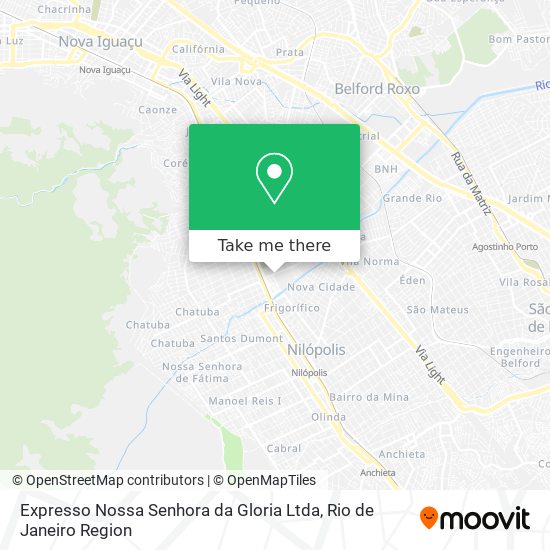 Expresso Nossa Senhora da Gloria Ltda map