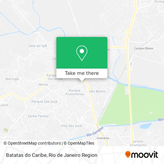 Batatas do Caribe map
