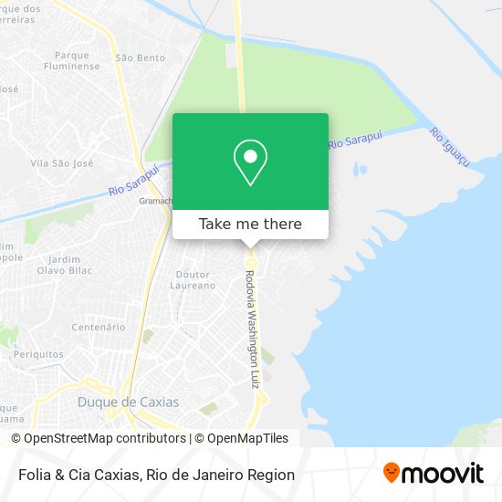 Mapa Folia & Cia Caxias