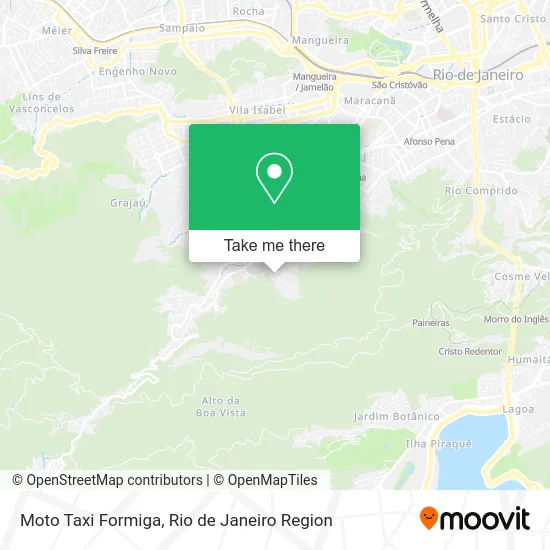 Moto Taxi Formiga map