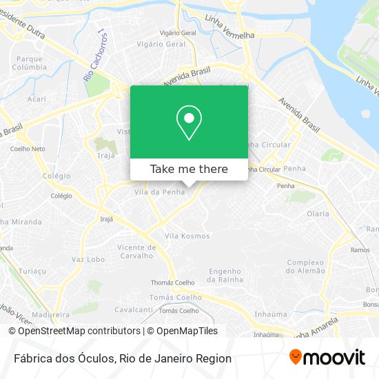Fábrica dos Óculos map