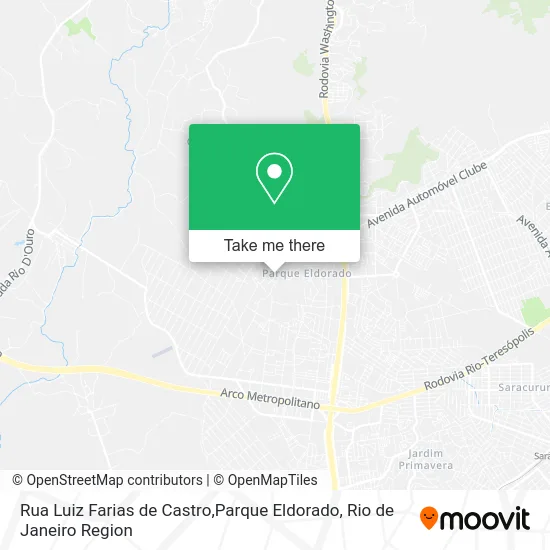 Rua Luiz Farias de Castro,Parque Eldorado map