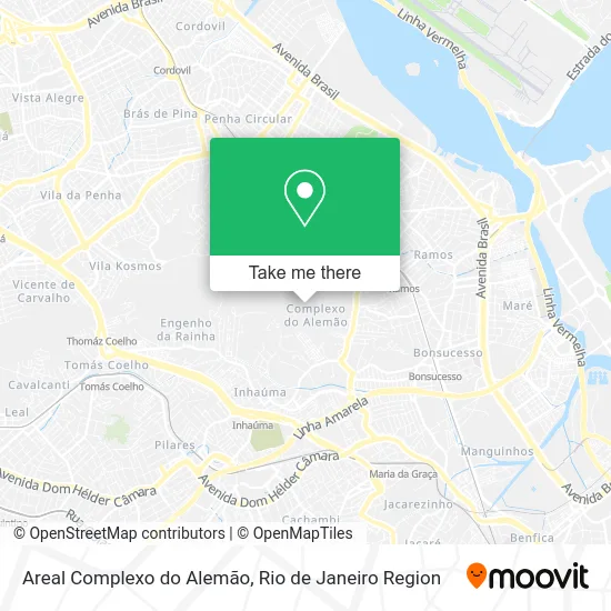 Areal Complexo do Alemão map