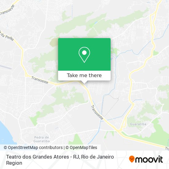 Teatro dos Grandes Atores - RJ map