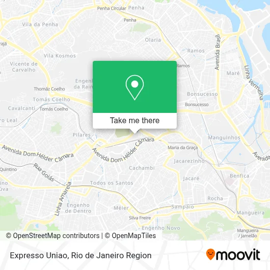 Expresso Uniao map