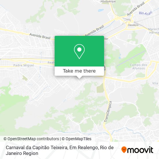 Mapa Carnaval da Capitão Teixeira, Em Realengo