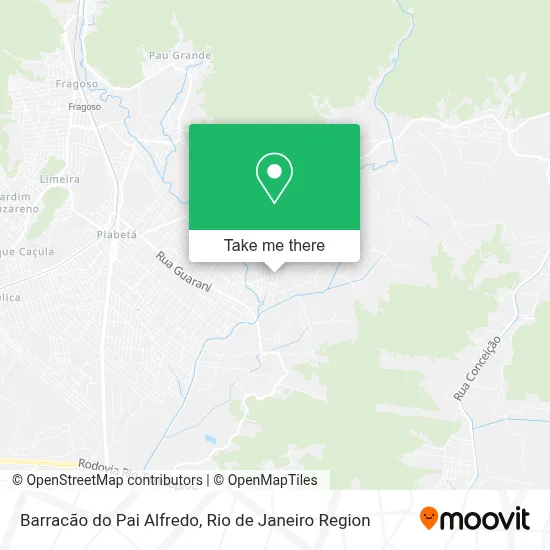 Barracão do Pai Alfredo map