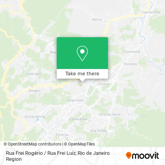 Rua Frei Rogério / Rua Frei Luiz map