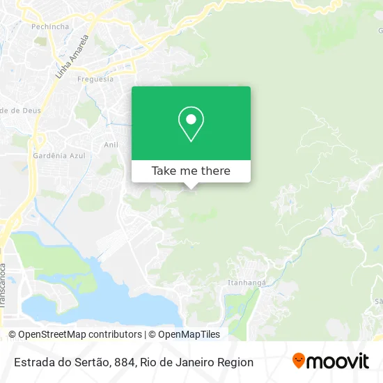 Estrada do Sertão, 884 map