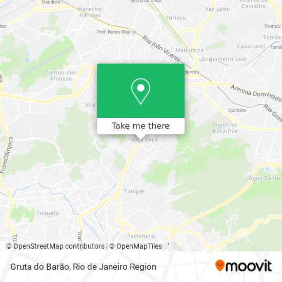 Gruta do Barão map