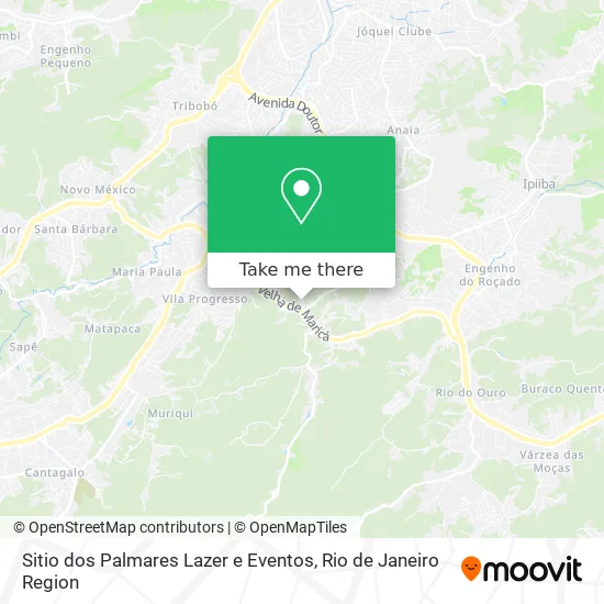 Sitio dos Palmares Lazer e Eventos map