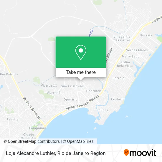 Loja Alexandre Luthier map