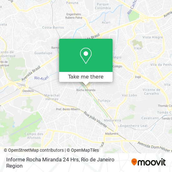 Informe Rocha Miranda 24 Hrs map