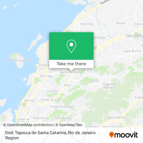 Disk Tapioca de Santa Catarina map