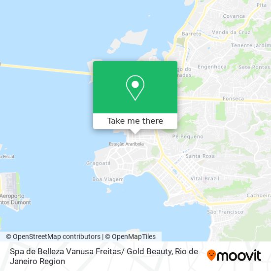 Mapa Spa de Belleza Vanusa Freitas/ Gold Beauty