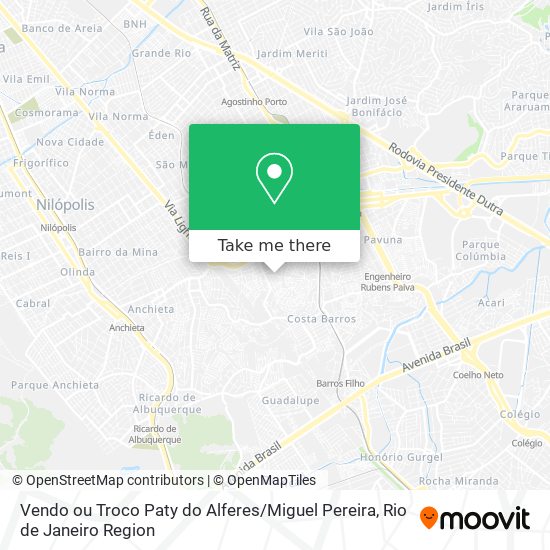 Vendo ou Troco Paty do Alferes / Miguel Pereira map