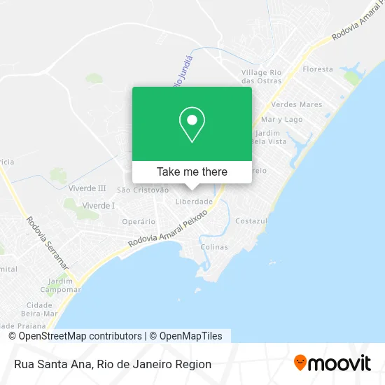 Rua Santa Ana map